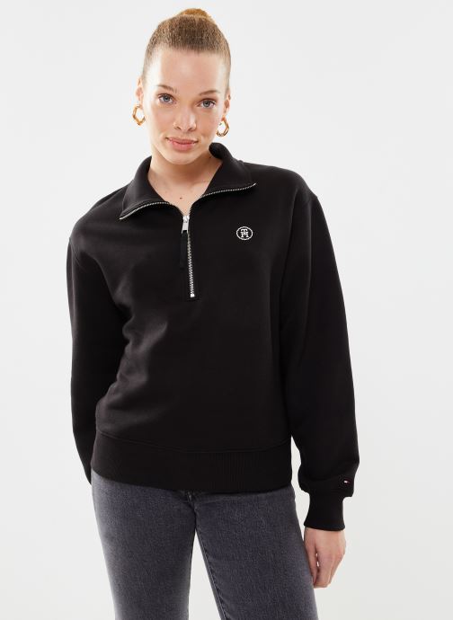 Vêtements Tommy Hilfiger Smd Crop 1/2 Zip Swe pour Accessoires