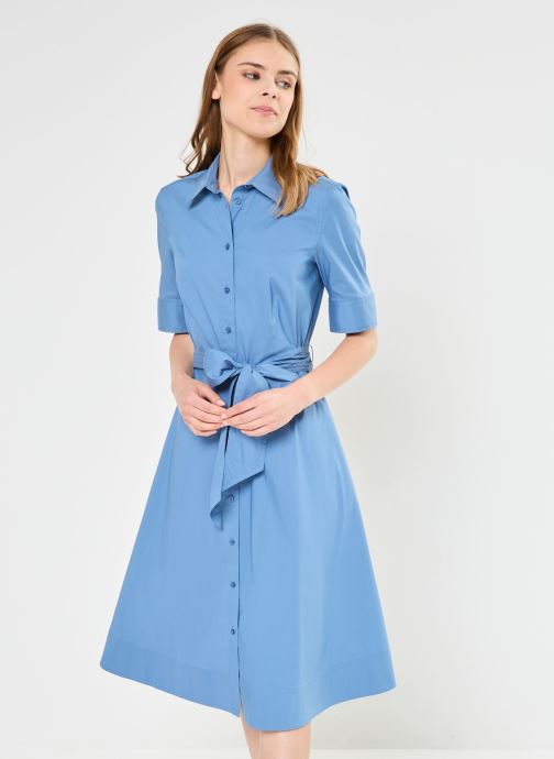 Vêtements Lauren Ralph Lauren Robe-chemise ceinturée en coton mélangé pour  Accessoires