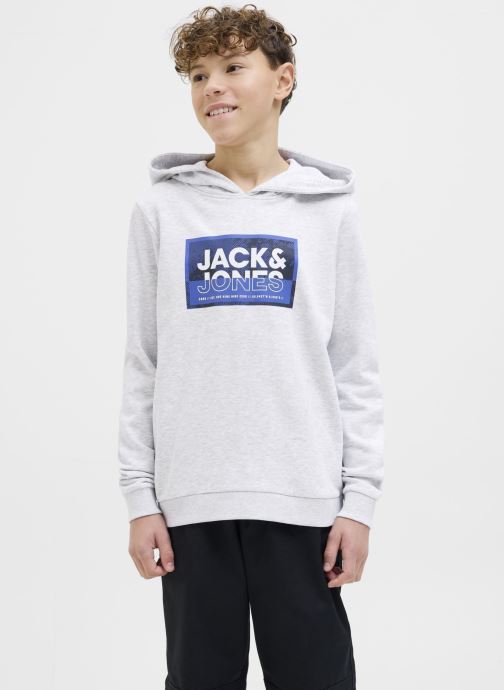 Vêtements Jack & Jones Jcologan Ss24 Print Sweat Hood Sn Jnr pour Accessoires