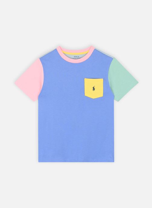 Vêtements Polo Ralph Lauren T-Shirt À Poche En Coton En Color-Block 322861435 pour  Accessoires