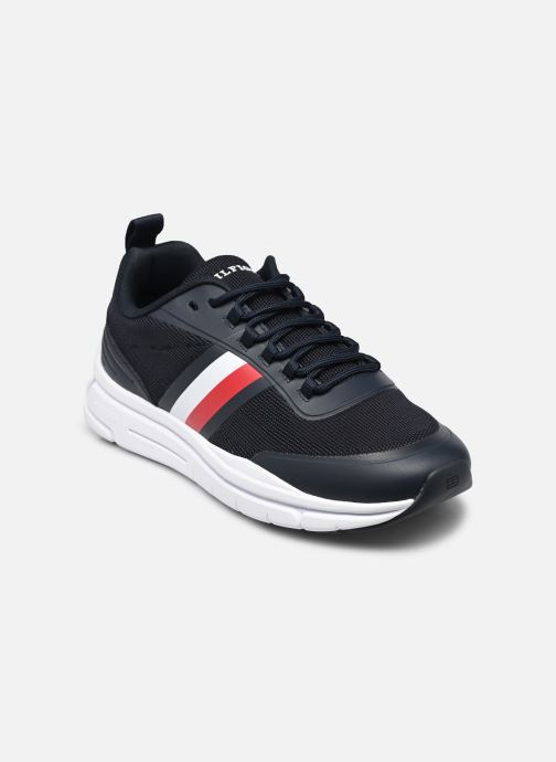 Baskets Tommy Hilfiger Modern Runner Stripes Knit pour  Homme