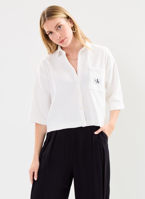 Vêtements Calvin Klein Jeans Waffle Loose Shirt pour  Accessoires