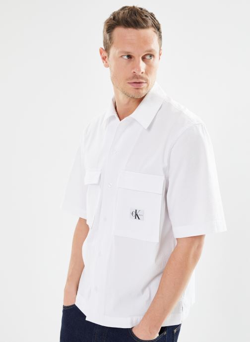 Vêtements Calvin Klein Jeans Seersucker Ss Shirt pour  Accessoires