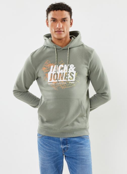 Vêtements Jack & Jones JCOMAP LOGO SWEAT HOOD SN pour Accessoires