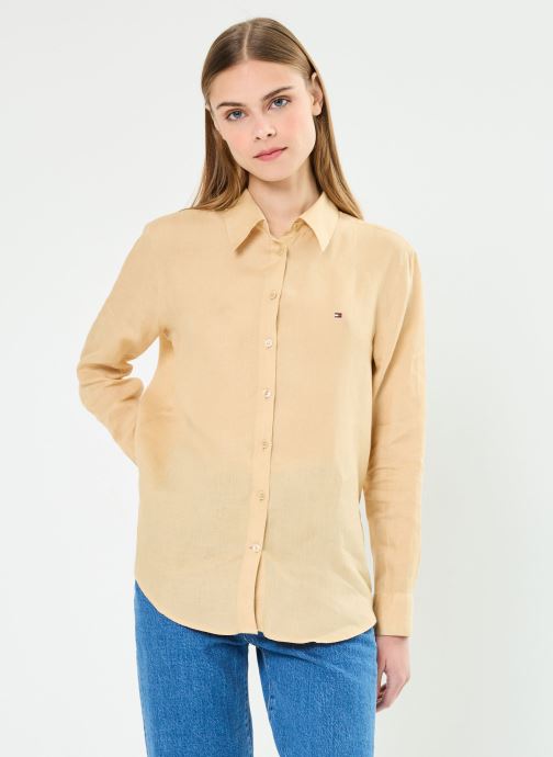 Vêtements Tommy Hilfiger Linen Relaxed Shirt WW0WW42037 pour Accessoires