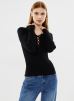 v&#234;tements noisy may nmfreya l/s v-neck string knit fwd pour  accessoires