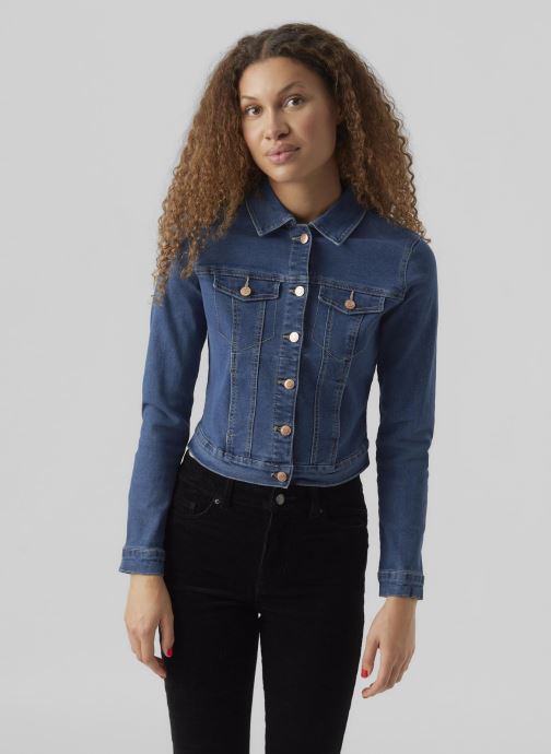 Vêtements Vero Moda Vmluna Ls Slim Dnm Jacket Mix Ga Noos pour Accessoires