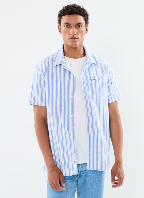 Vêtements Tommy Jeans Tjm Stripe Linen Ss pour Accessoires