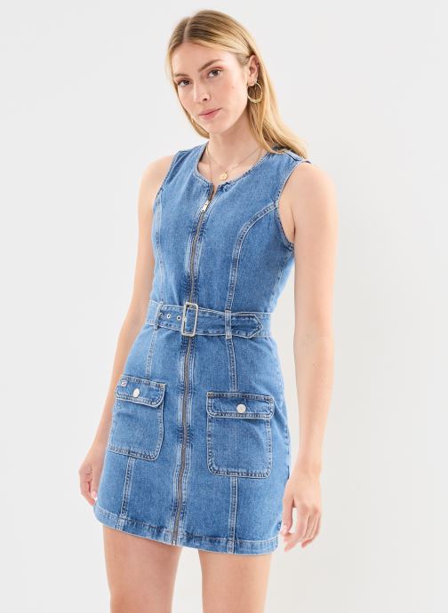 Vêtements Tommy Jeans Sl Belted Zip Dress pour  Accessoires