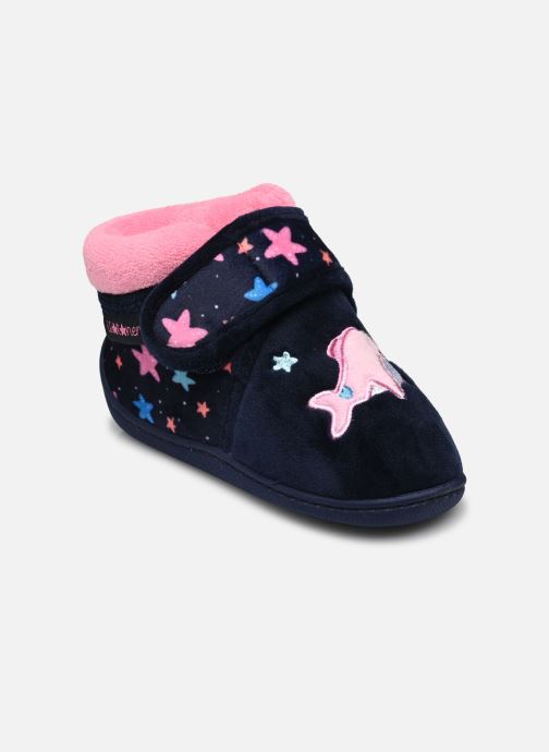 Chaussons Bottillons velcro en microvelours pour Enfant - Isotoner - Modalova