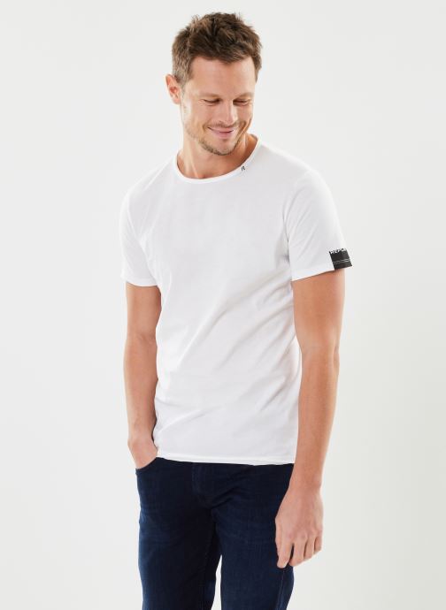 Vêtements Replay T-shirt col rond basic blanc pour  Accessoires