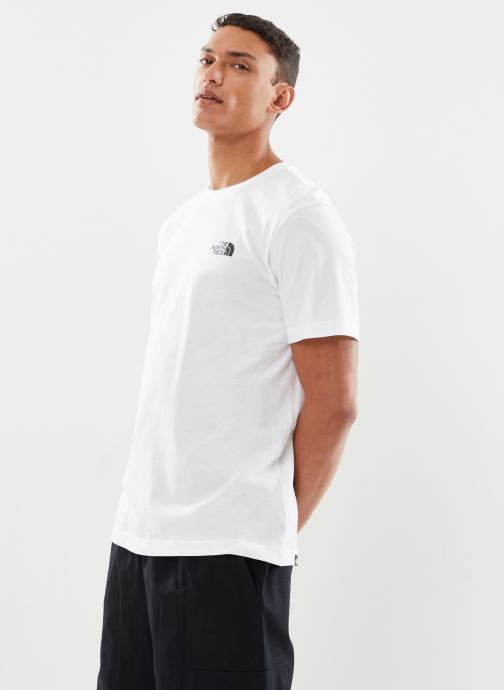 Vêtements The North Face M S/S SIMPLE DOME TEE TNF WHITE pour Accessoires