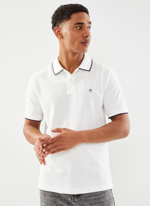 Vêtements GANT Framed Tipping Ss Polo pour  Accessoires