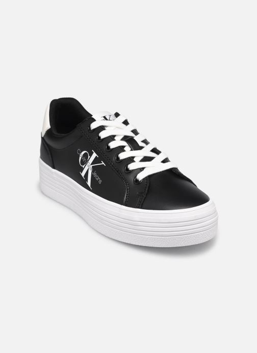 Baskets Calvin Klein VULC FLATFORM LACEUP LTH pour  Femme