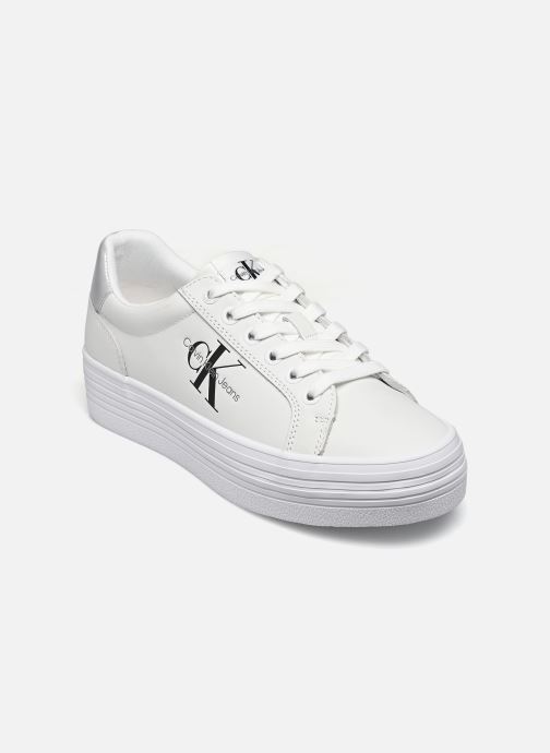 Baskets Calvin Klein VULC FLATFORM LACEUP LTH pour  Femme