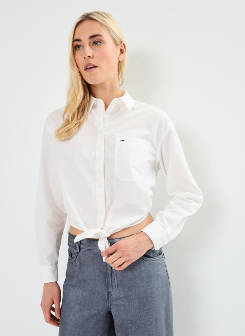 Vêtements Tommy Jeans Tjw Front Tie Shirt DW0DW17520 pour  Accessoires