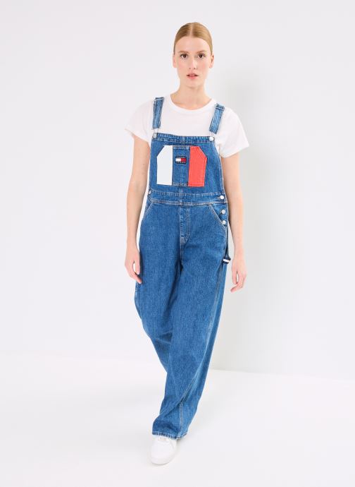 Vêtements Tommy Jeans Classic Dungaree Fla DW0DW18208 pour  Accessoires