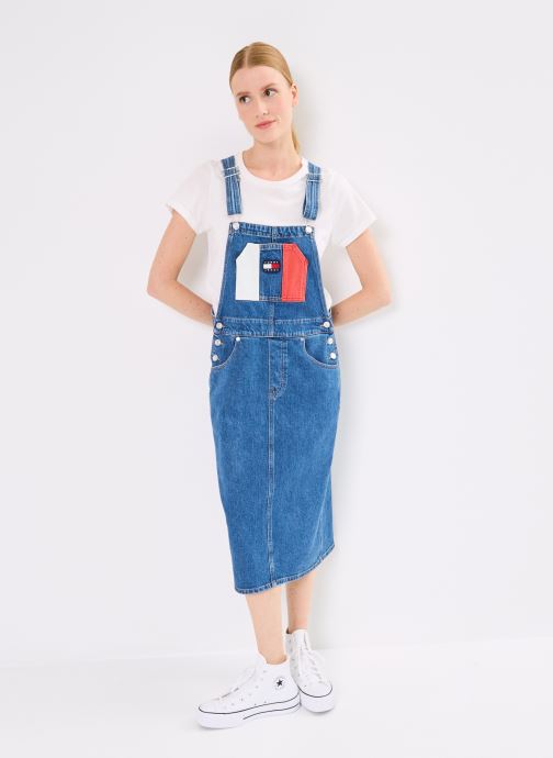 Vêtements Tommy Jeans Dungaree Md Drss Flg DW0DW18214 pour Accessoires