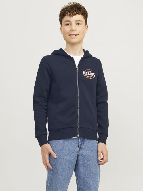 Vêtements Jack & Jones Jjelogo Sweat Zip Hood 2C 24/25 Noos Jnr pour Accessoires