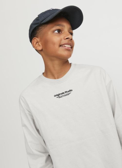 Vêtements Jack & Jones Jorvesterbro Tee Ls Crew Neck Jnr pour Accessoires