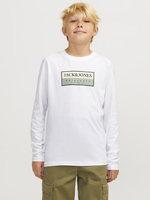 Vêtements Jack & Jones Jorfrederiksberg Box Tee Ls C.N No Jnr pour  Accessoires