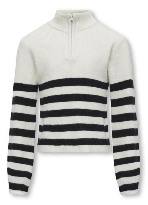 Vêtements Kids Only Kogfranca Half Zip L/S Stripe Knt Noos pour Accessoires