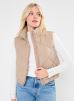 Pieces Vêtements Pcnippa Quilted Short Vest Bc pour Accessoires Female XS 17151401-Silver Mink