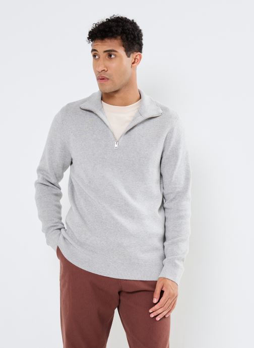 Vêtements Jack & Jones JPRBLAMILANO STITCH KNIT HALF ZIP SN pour Accessoires