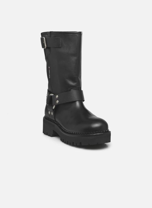 Bottines et boots Tommy Jeans TJW URBAN BIKER BOOT LEATHER pour  Femme