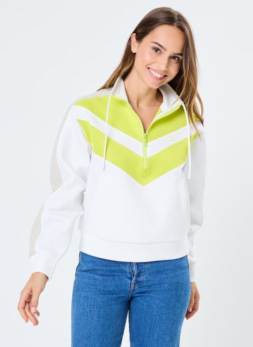 Vêtements Lacoste Sweatshirt en interlock color-block col zippé pour  Accessoires