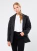 Selected Femme Vêtements SLFBEX LS OVERSIZED BLAZER pour Accessoires Female 36 16095011-Dark Grey Checks:CHECK