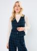 Molly Bracken Vêtements LADIES WOVEN SLEEVELESS TEDDY JACKET pour Accessoires Female XS T1895ACH-NAVY BLUE