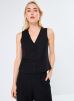 Molly Bracken Vêtements LADIES WOVEN SLEEVELESS TEDDY JACKET pour Accessoires Female XS T1895BCN-BLACK