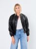 Schott Vêtements Bomber Cuir Femme pour Accessoires Female XS Lcwbridget-Black