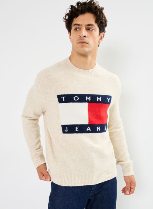 Vêtements Tommy Jeans Tjm Reg Melange Flag DM0DM19442 pour  Accessoires