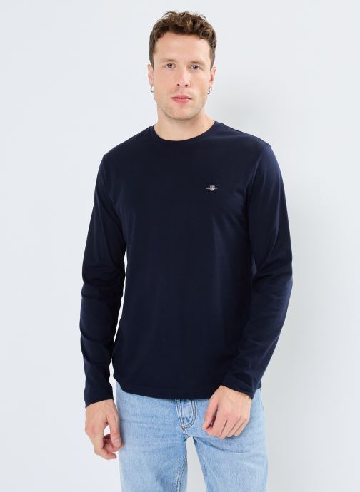 Vêtements GANT Reg Shield Ls T-Shirt pour  Accessoires