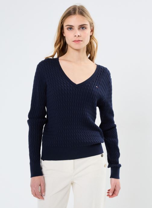 Vêtements Tommy Hilfiger Co Cable Fine Gg V-N WW0WW44987 pour Accessoires