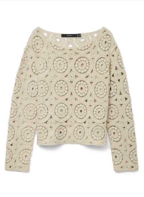 Vêtements Vero Moda VMDAFFODIL LS BOATNECK PULLOVER PRM pour Accessoires