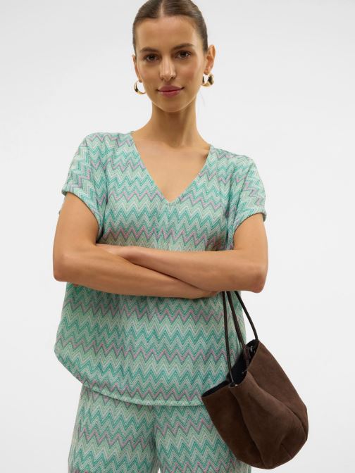 Vêtements VMDICTE SS V-NECK TOP JRS GA VO pour Accessoires - Vero Moda - Modalova