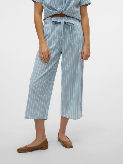 Vêtements VMXENIA HR CHAMBRAY PAPERBAG CULOTTE pour Accessoires - Vero Moda - Modalova