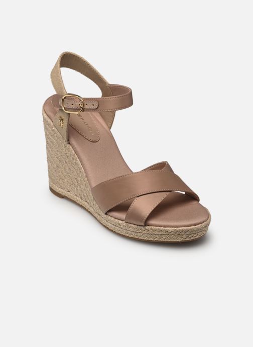 Espadrilles SATIN HIGH WEDGE ESP - Tommy Hilfiger - Modalova