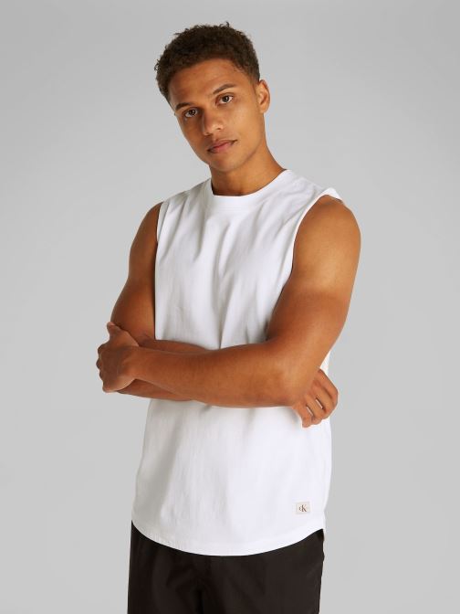 Vêtements Calvin Klein Jeans Woven Label Tank J30J327283 pour Accessoires