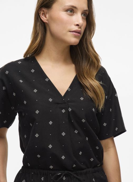 Vêtements VIPRISILLA PRINT V-NECK S/S TOP/1 pour Accessoires - Vila - Modalova