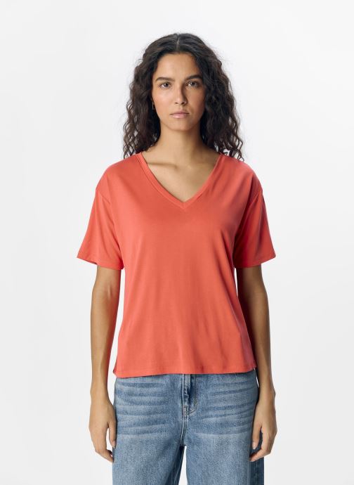 Vêtements OBJANNIE RE S/S V-NECK TOP NOOS pour Accessoires - OBJECT - Modalova
