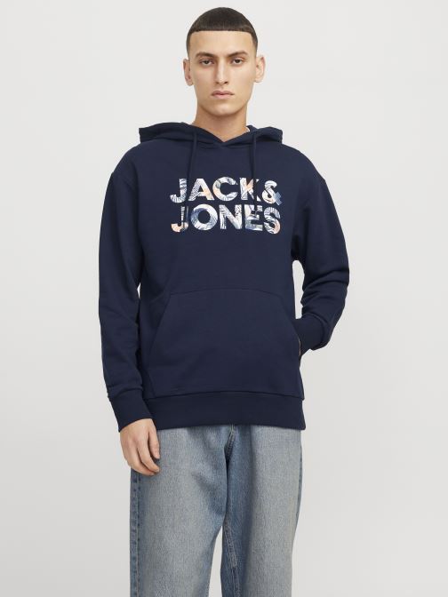 Vêtements Jack & Jones JJEBRYAN CORP LOGO SWEAT HOOD NOOS pour Accessoires