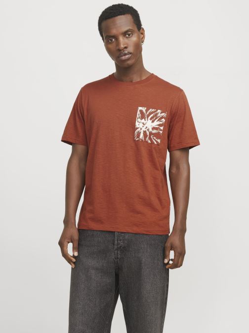 Vêtements Jack & Jones JORSPLIT AOP POCKET TEE SS CREW NECK pour Accessoires