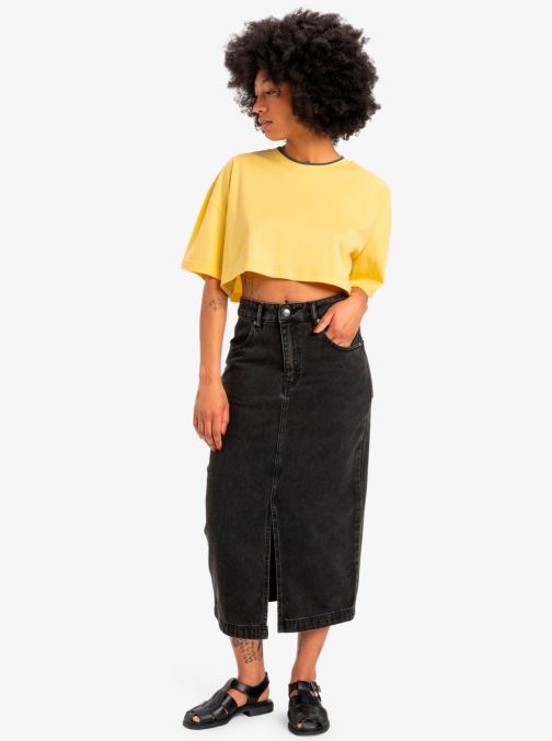 Vêtements Quiksilver Long Denim Skirt EQWDK03000 pour Accessoires