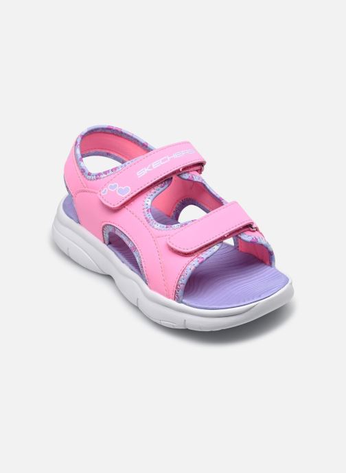 Sandales et nu-pieds Skechers Flex Splash - Heart Galore pour Enfant