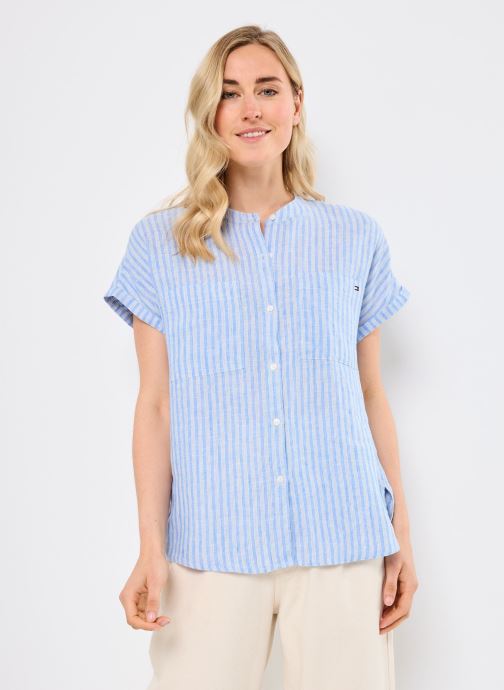 Vêtements Tommy Hilfiger Ess Linen Collarless WW0WW44715 pour Accessoires