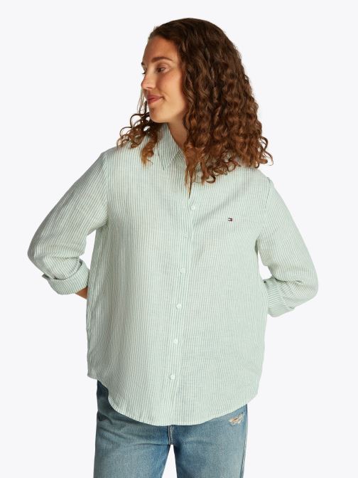 Vêtements Tommy Hilfiger Ess Linen Relaxed Sh WW0WW44679 pour Accessoires